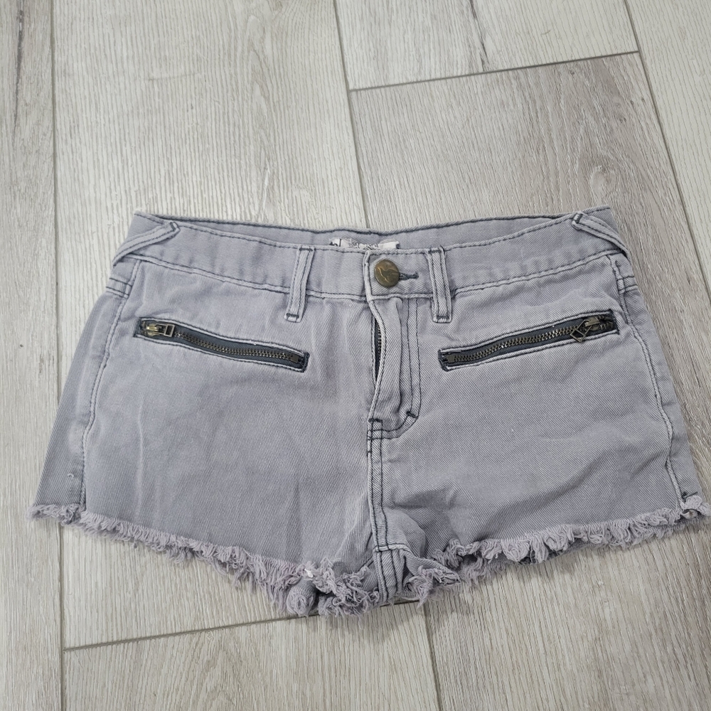 Free People Gray Mini Short